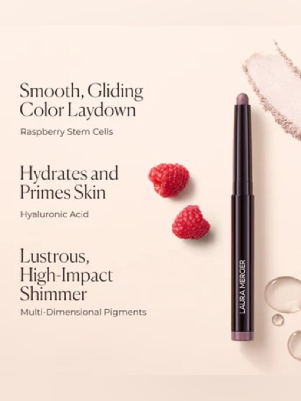 Laura Mercier Caviar Eyeshadow Stick - Forbidden Rose (Rosy Copper metallic) NEW - Picture 12 of 15
